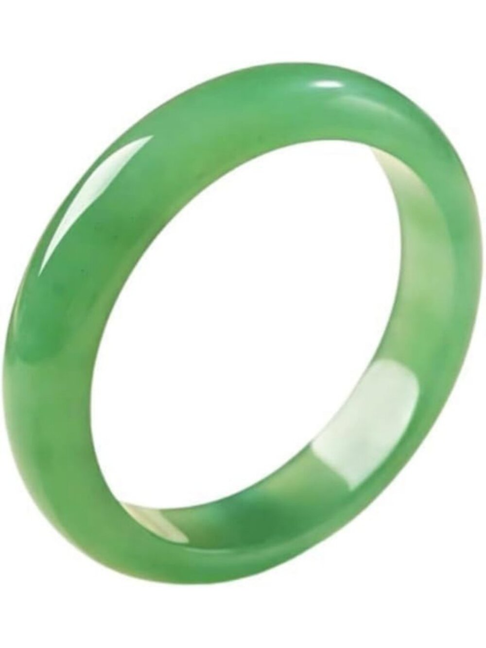 Green Jade Bangle Bracelet for Women - Feng Shui Good Luck Jewelry, Healing Gift